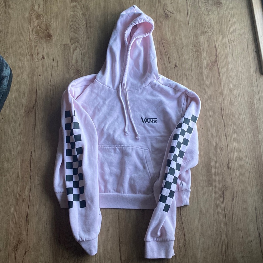 Vans Extra Large Pink checkered Hoodie Women’s